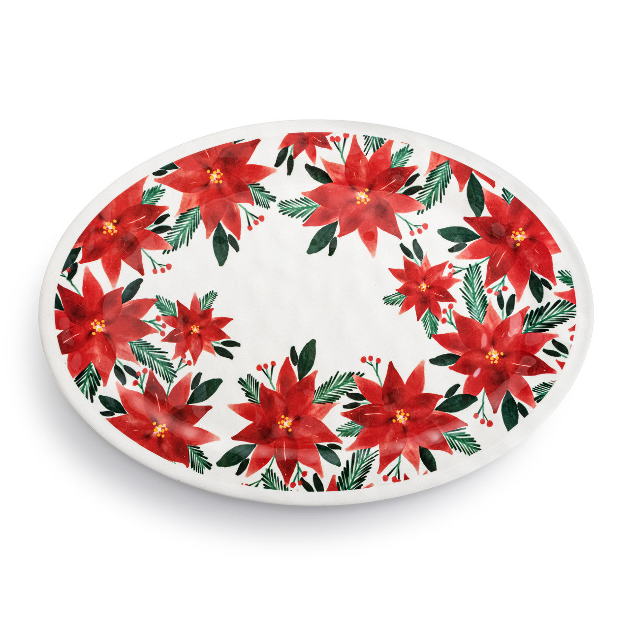 Holiday Melamine Oval Platter, Style Options