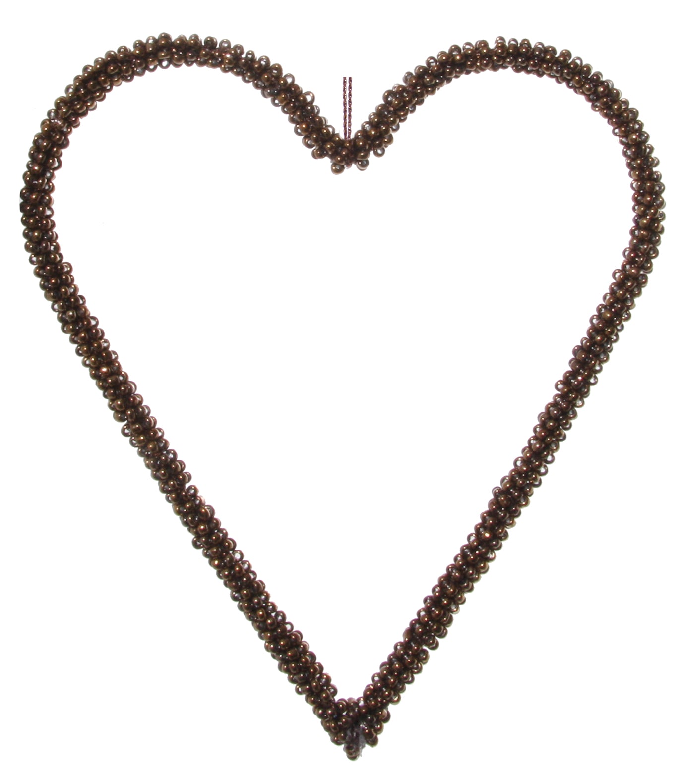 Copper Bead heart