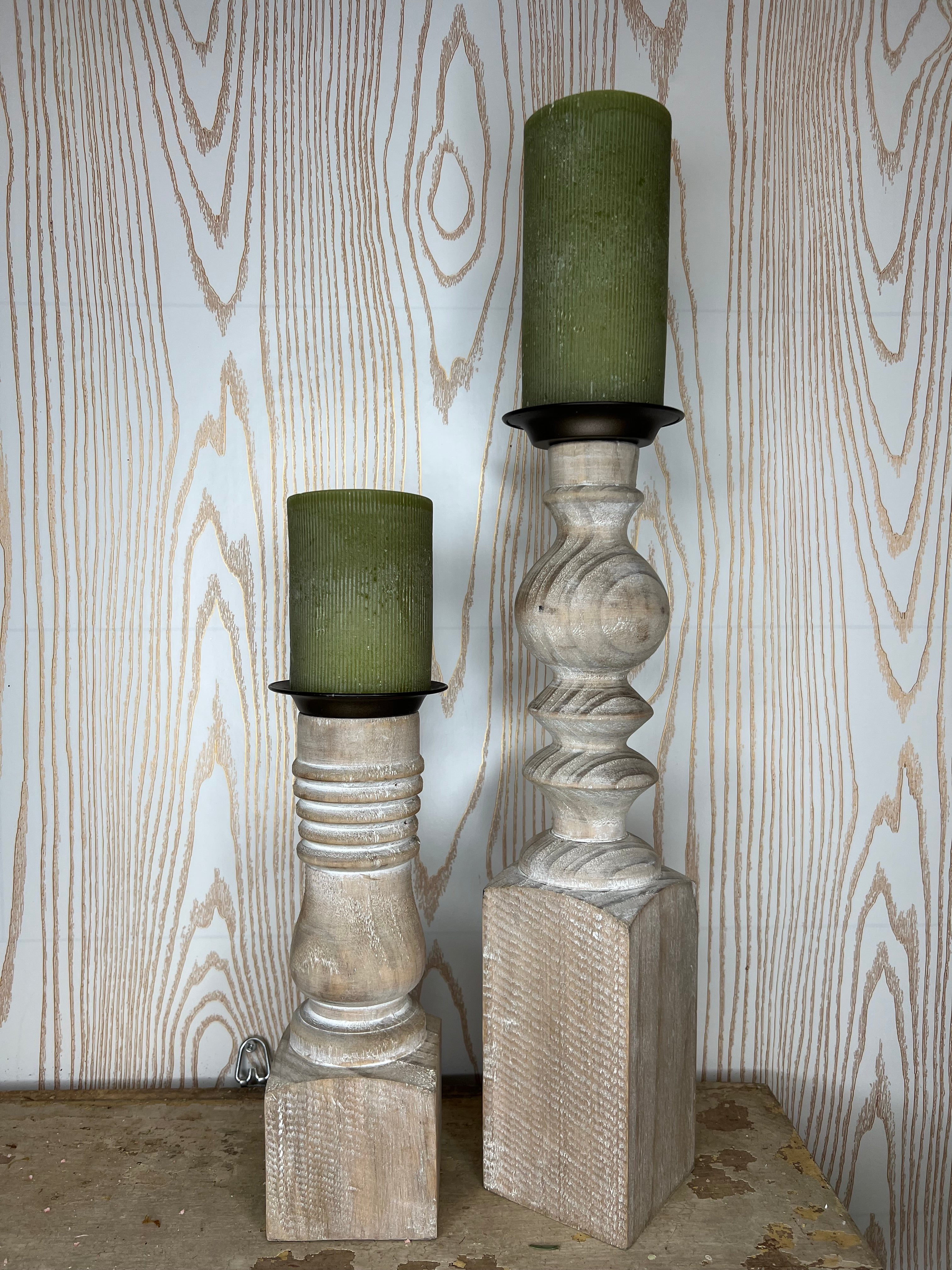 Wooden Candle Holder, Sizing Options