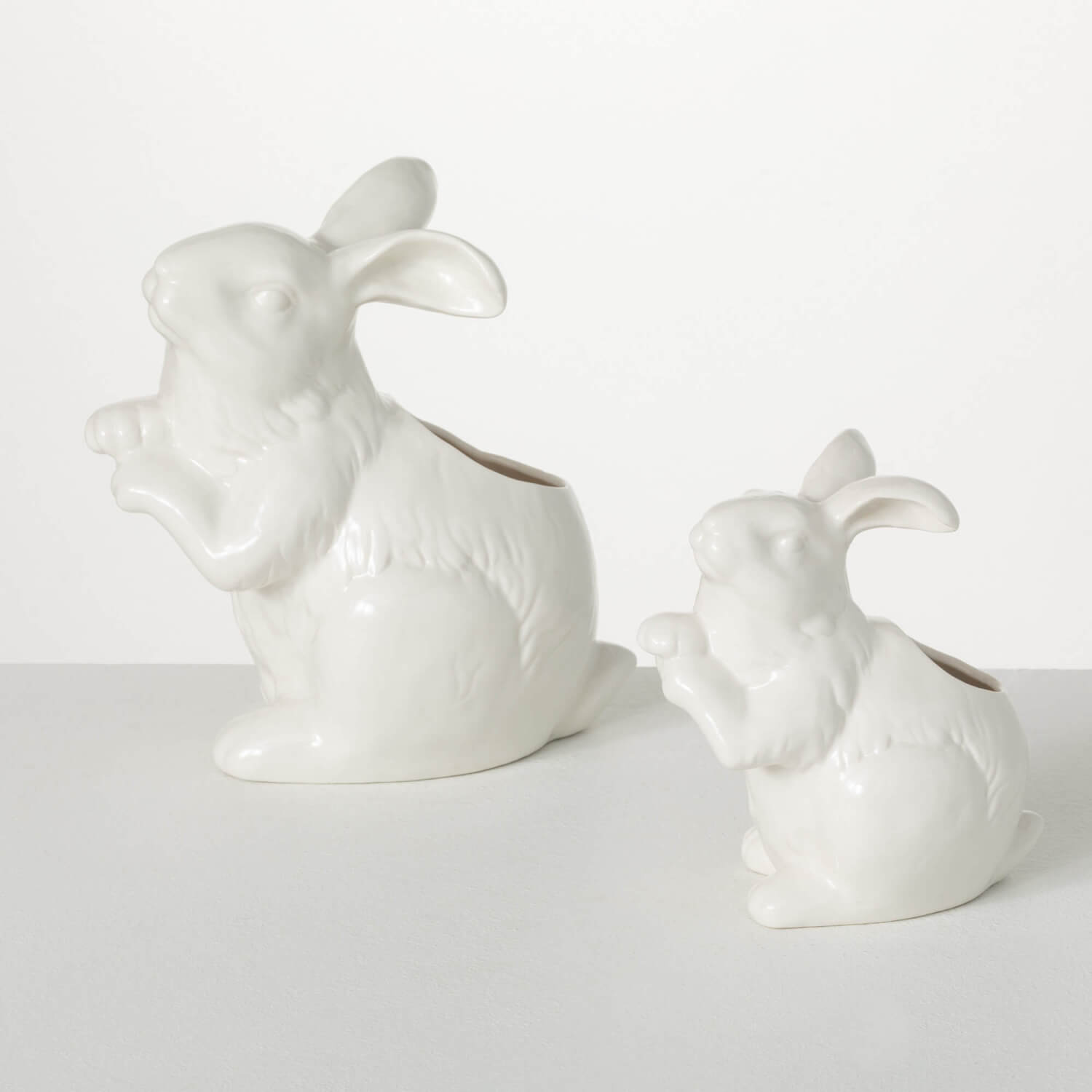 Glazed Bunny Container, Size Options