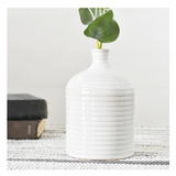 White Ceramic Vase, Two Size Options