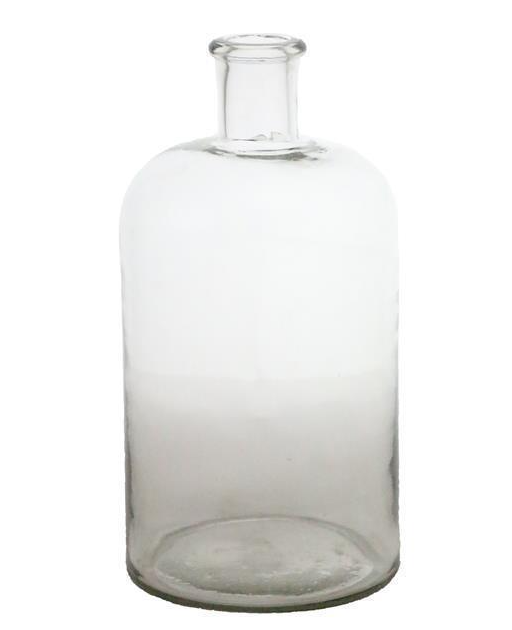 10.5"H Tall Glass Bottle