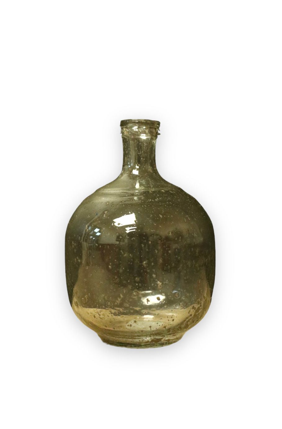 9.25" Round Glass Bottle