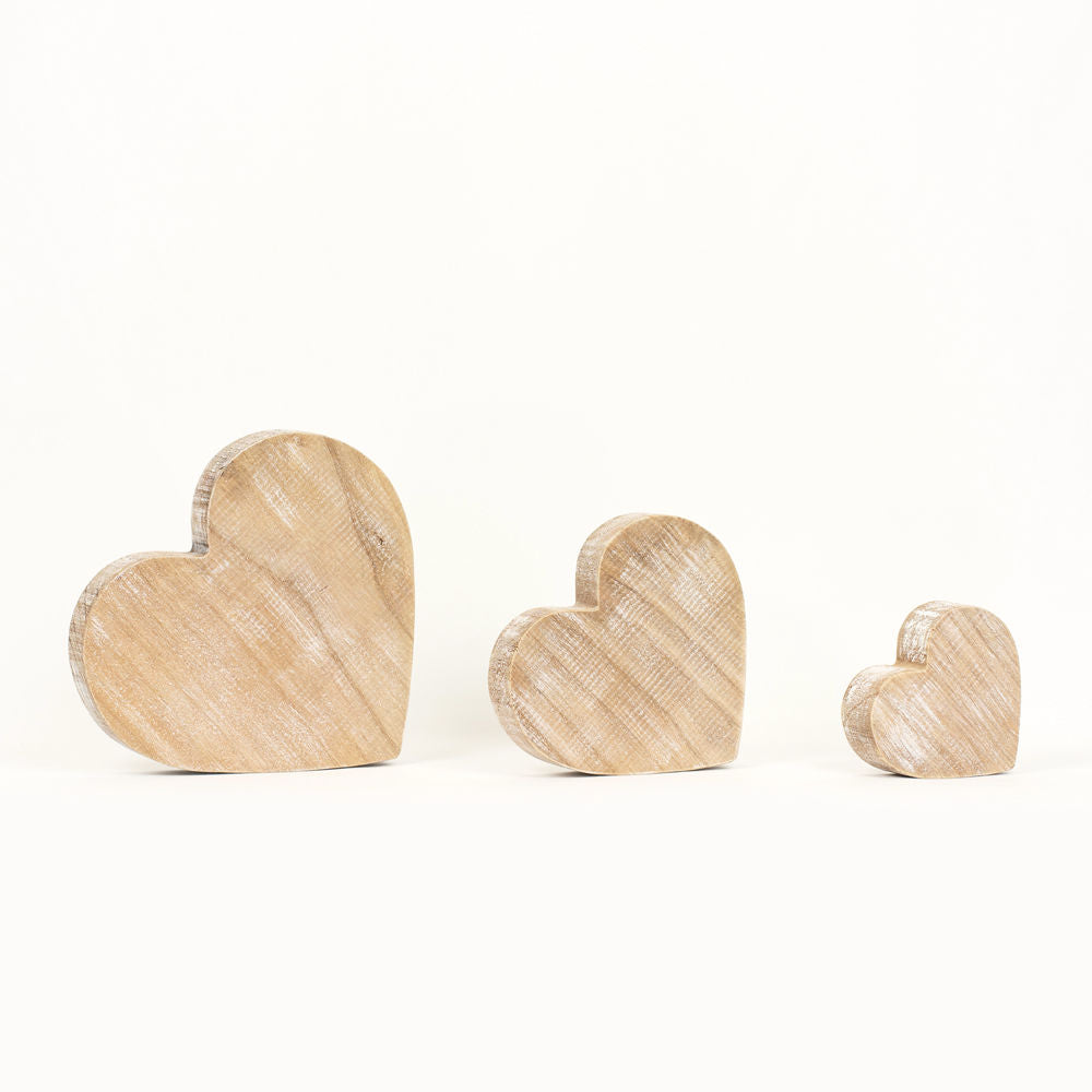 Heart Wooden Cutout, Three Size Options